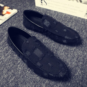 spring new trendy shoes social lazy men's breathable canvas shoes