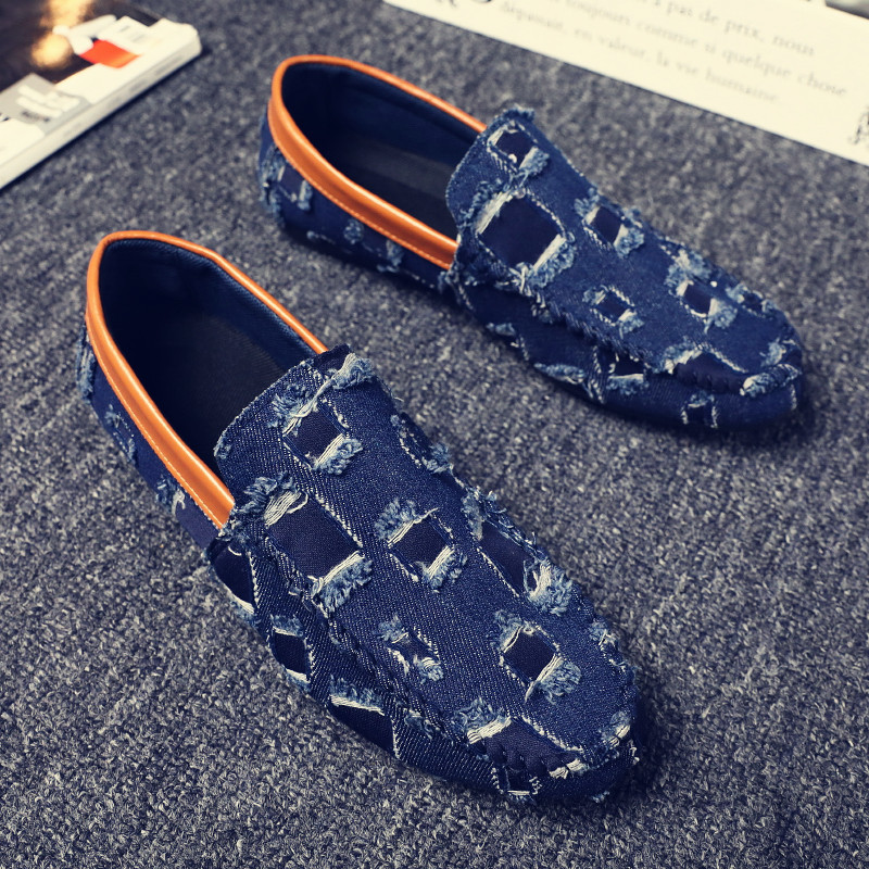 spring new trendy shoes social lazy men's breathable canvas shoes - Image 5