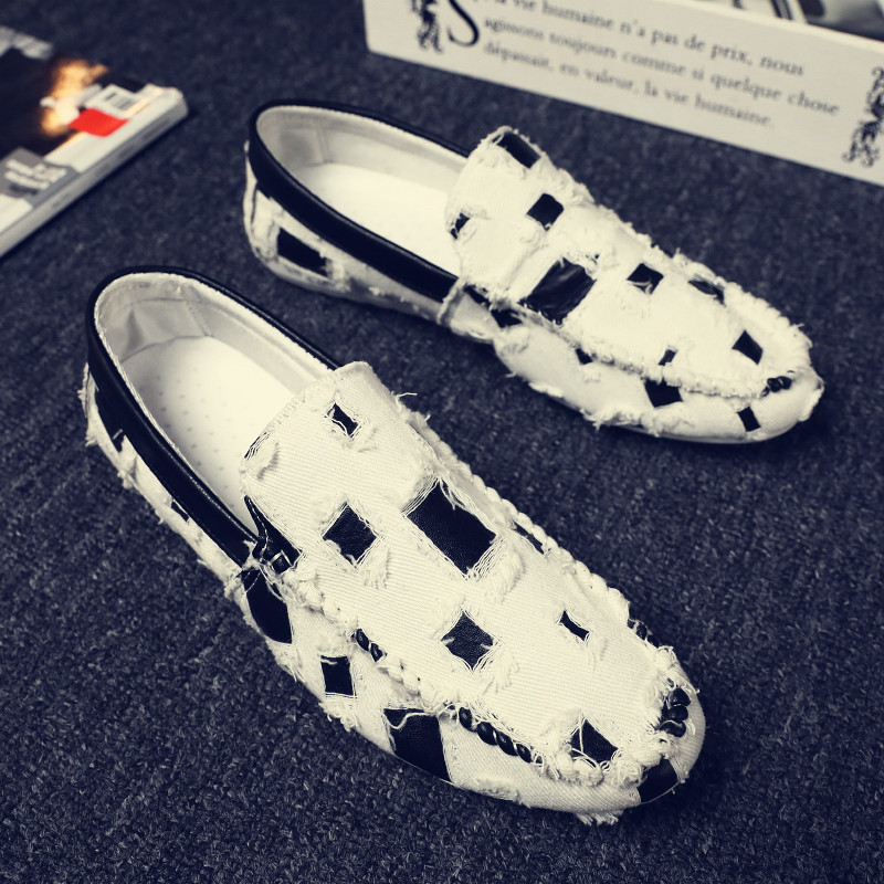 spring new trendy shoes social lazy men's breathable canvas shoes - Image 3