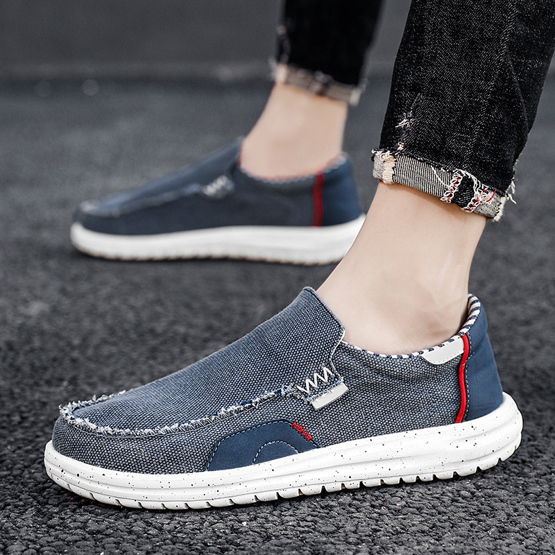Breathable One-step Lazy Lightweight Men's Shoes Hiking Peas Shoes - Image 4